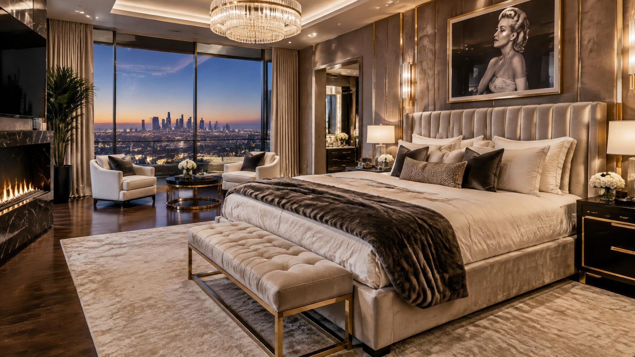 celebrity bedroom suite