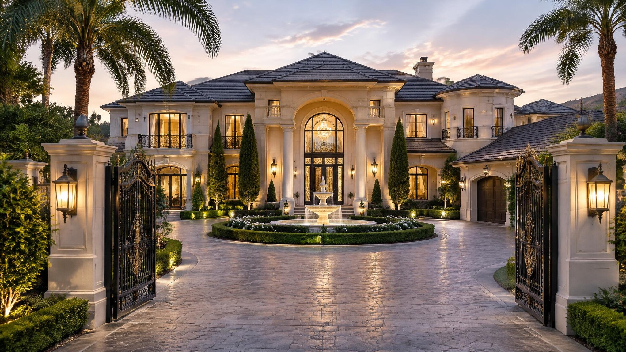 celebrity mansion exterior