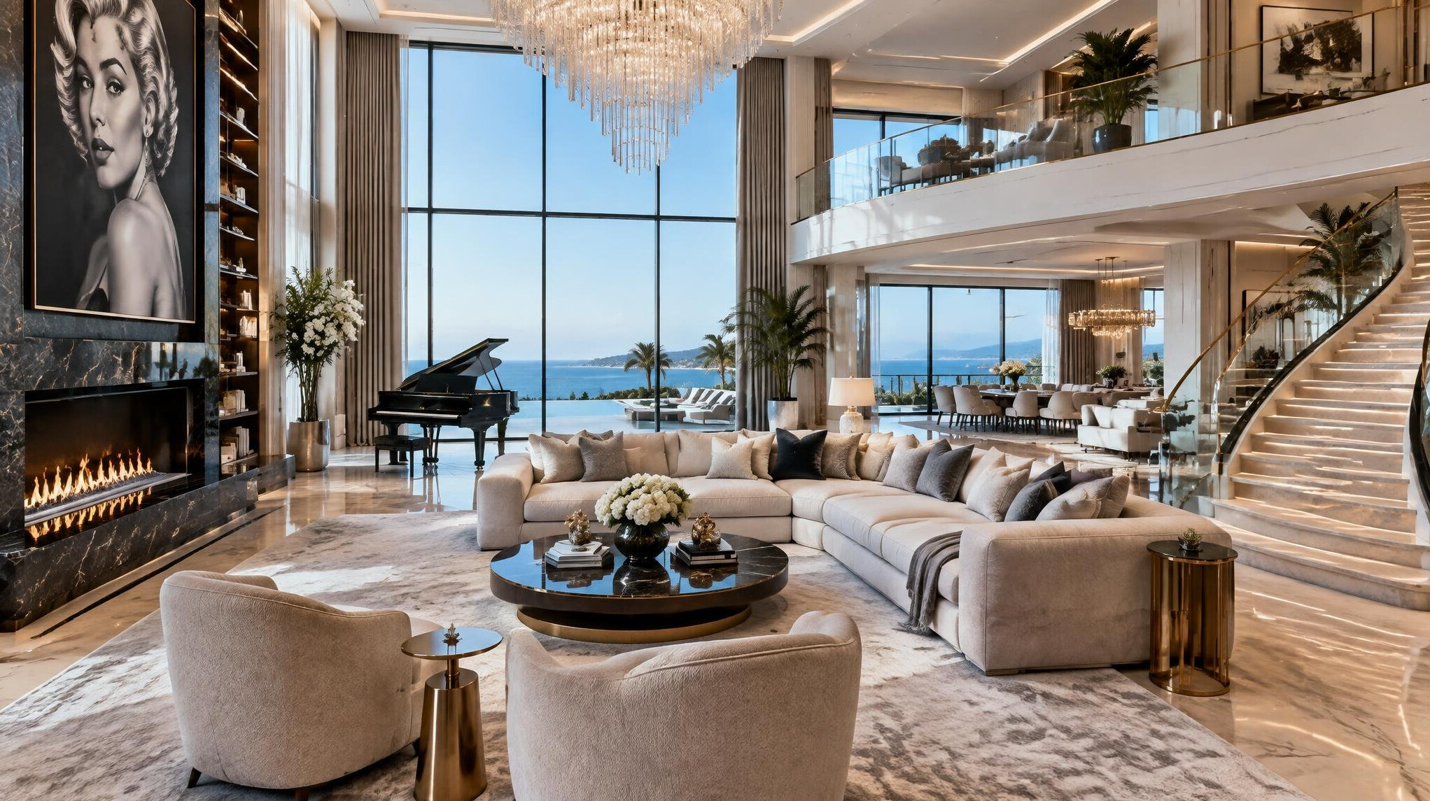 luxury celebrity home interior