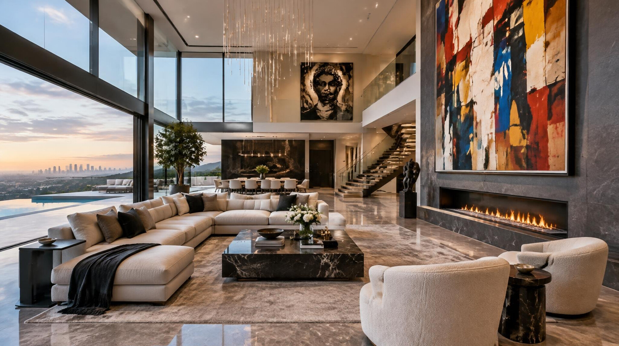 luxury celebrity home interior