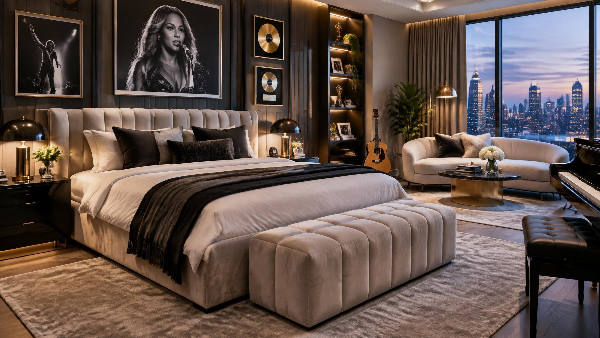 celebrity bedroom design