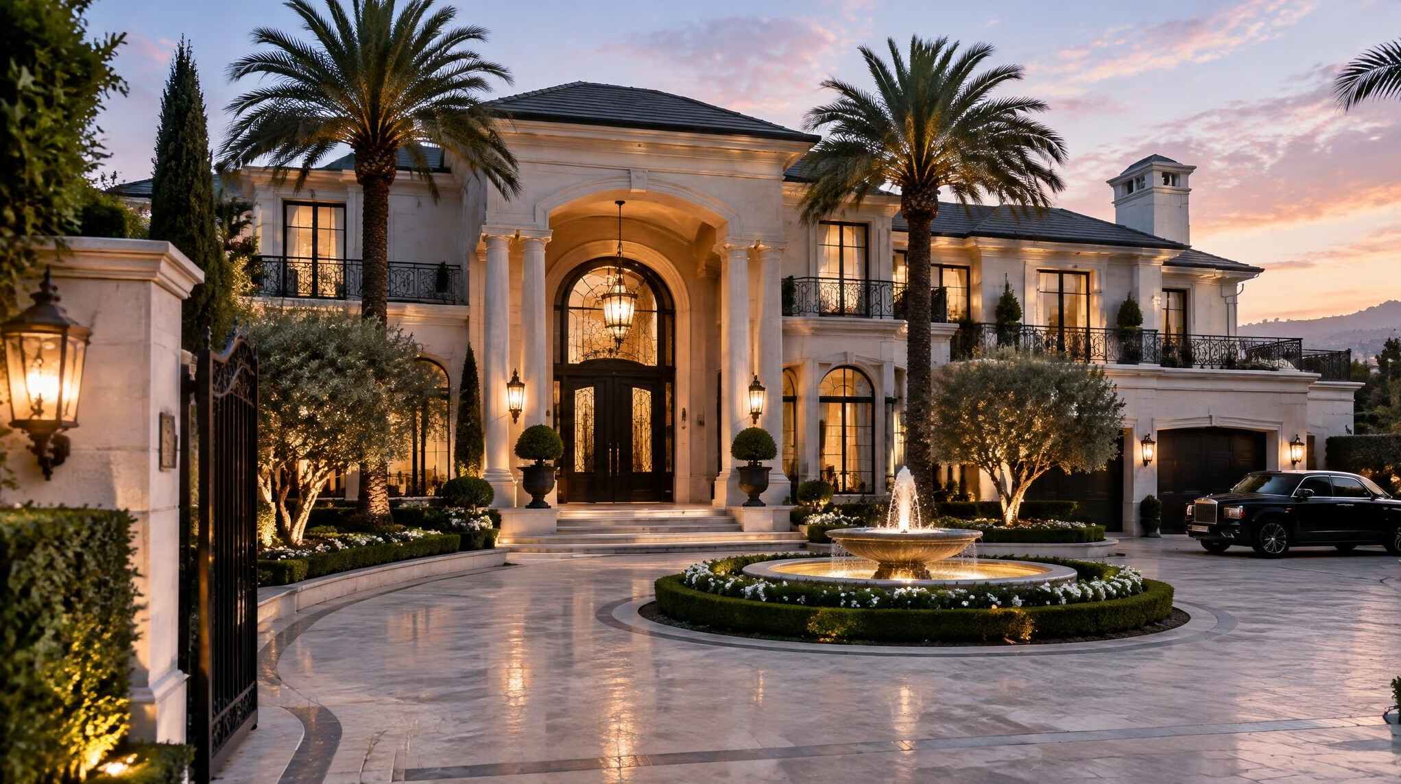 celebrity mansion exterior