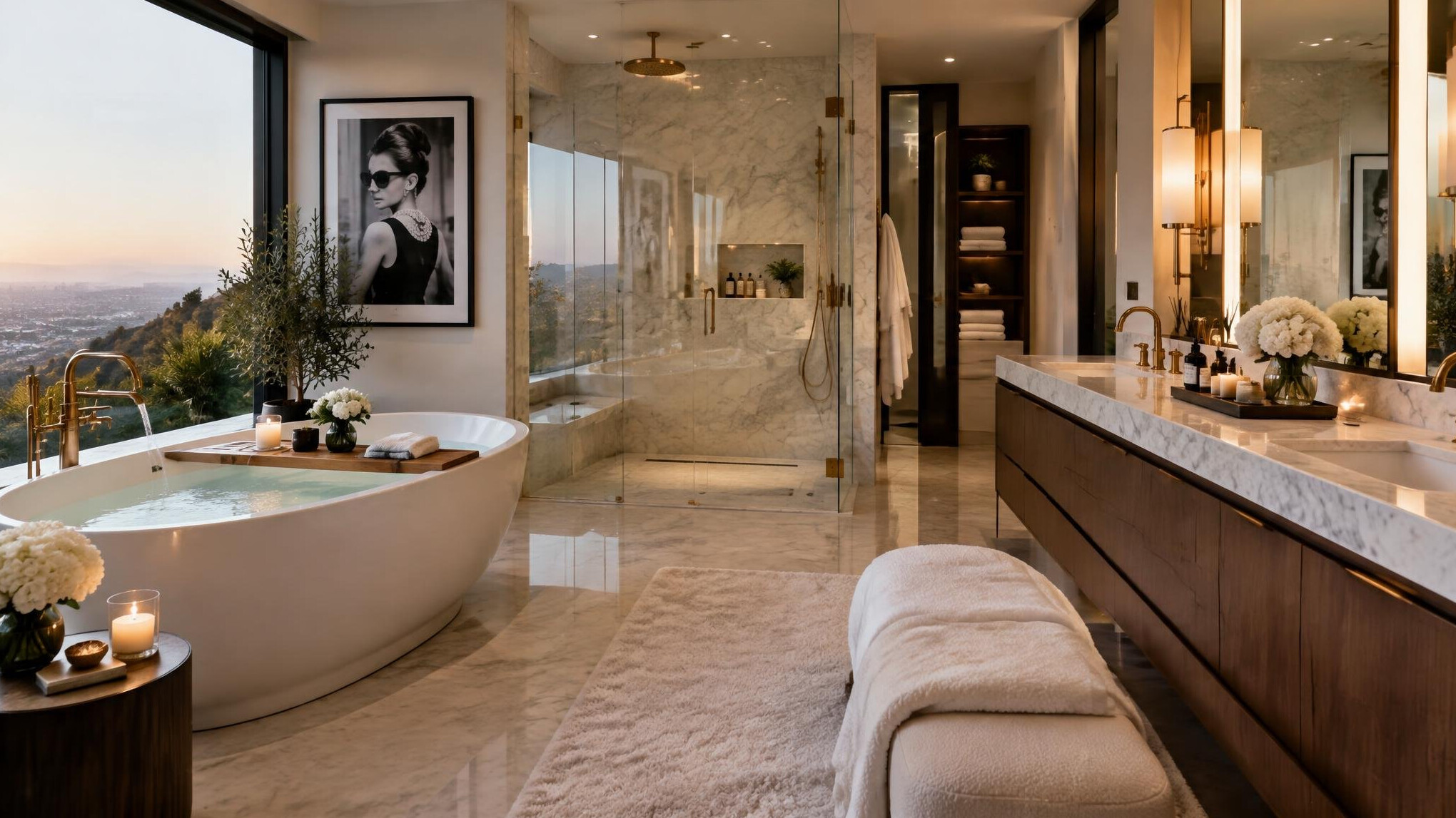 luxury bathroom celebrity
