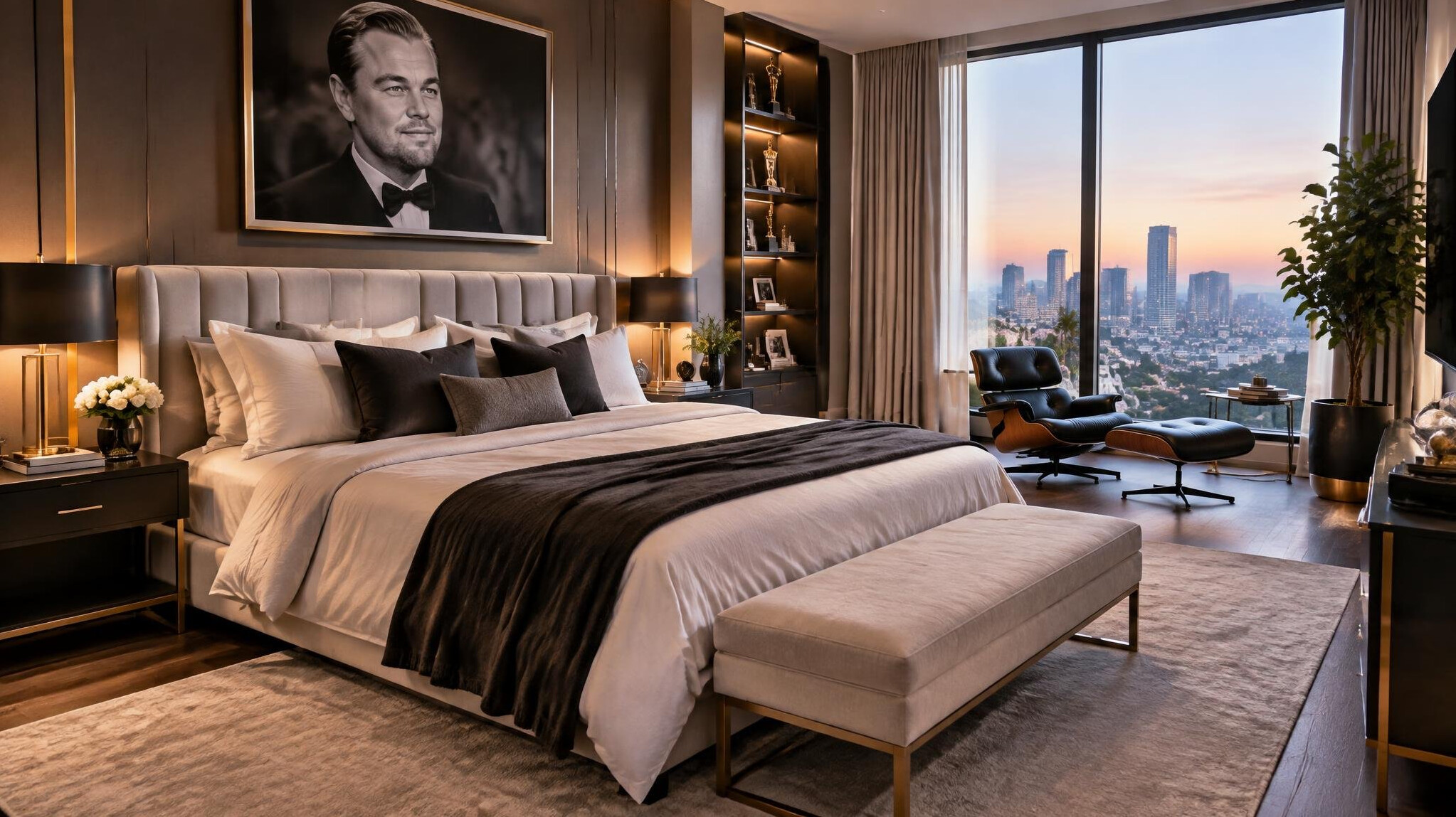 celebrity bedroom luxury