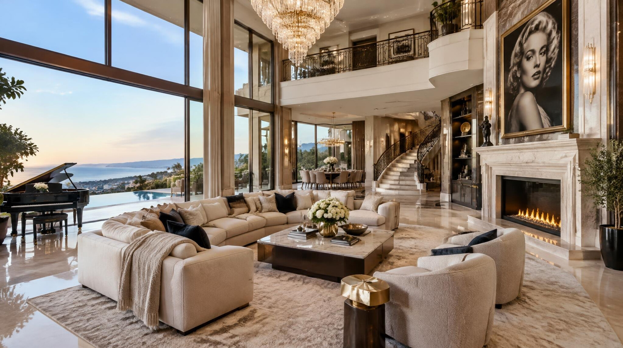 luxury celebrity home interior