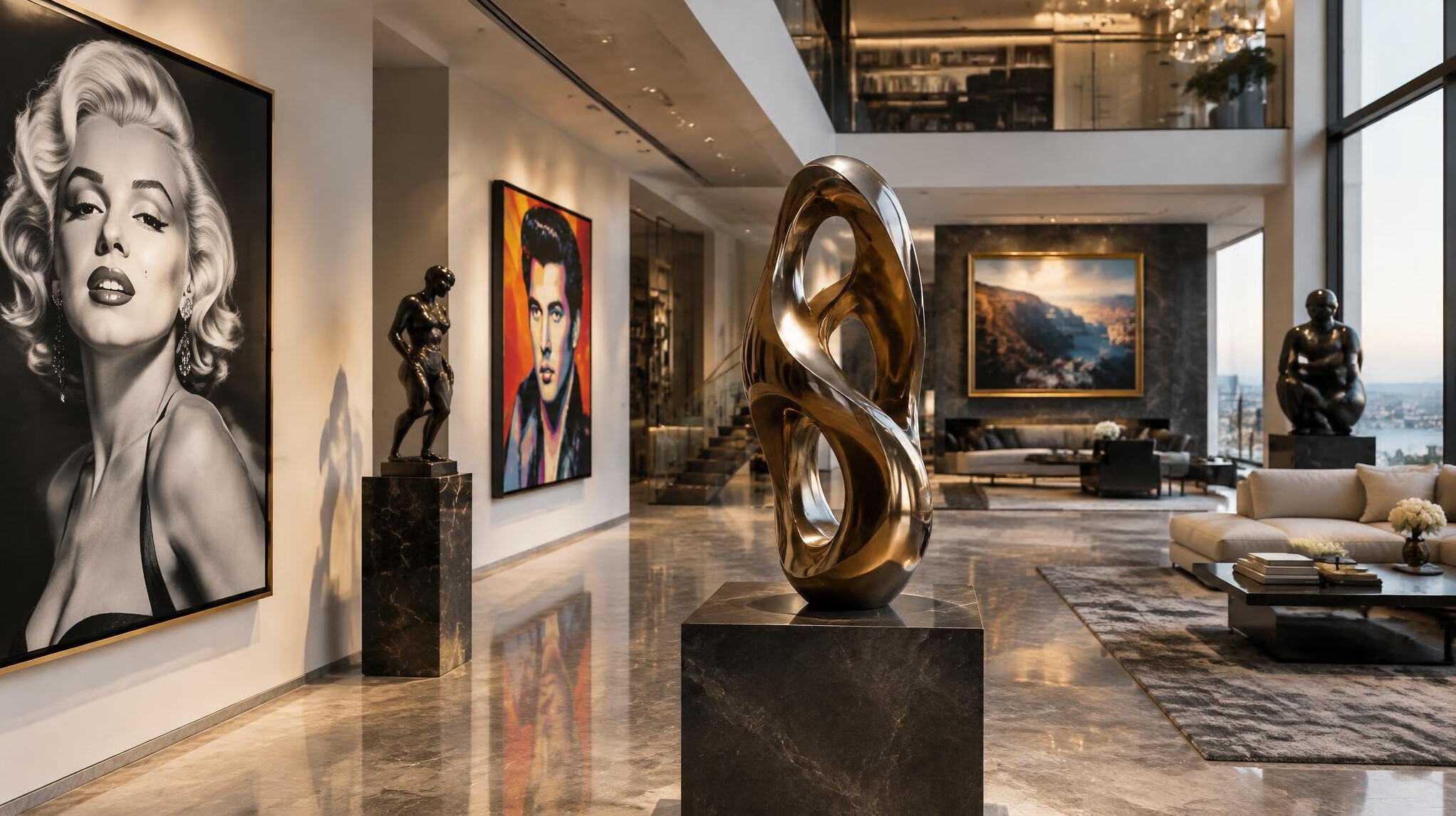 celebrity art collection display